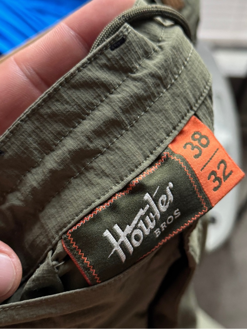 Howler Bros Shoalwater Tech Pants in Cadet Green - Picture 3 of 4